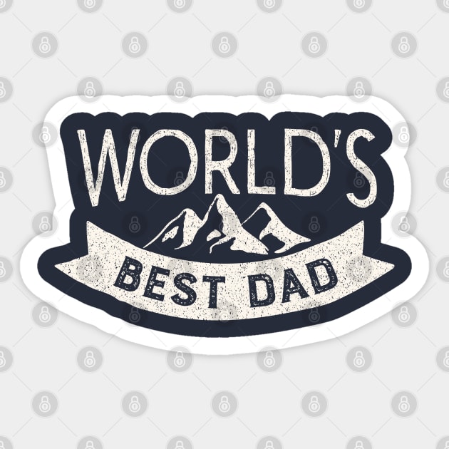 Worlds Best Dad Sticker by StylishPrinting